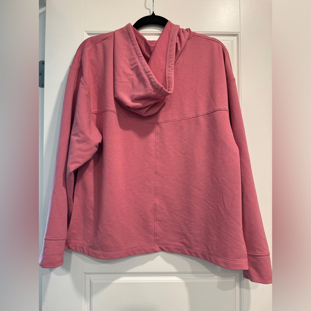 Nike Yoga Dri-FIT Women's Fleece Hoodie Womens S Loose Boxy Fit Warm Up Workout - Picture 2 of 7